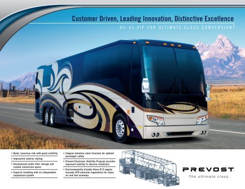 Customer Driven, Leading Innovation, Distinctive Excellence - Prevost