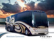 Motorhome conversions - Prevost