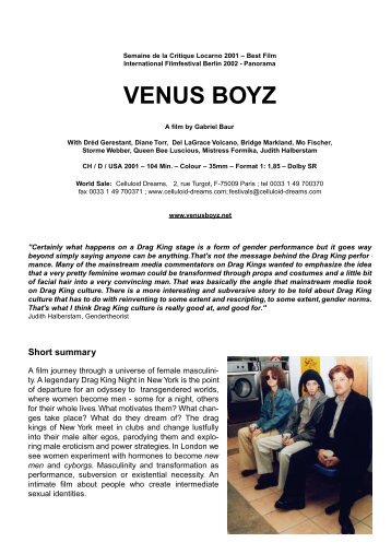venus boyz Watch venus boyz movie trailer and get the latest cast info, photos, movie review and more on tvguidecom. venus boyz Watch venus boyz movie trailer and get the latest cast info, photos, movie review and more on tvguidecom.