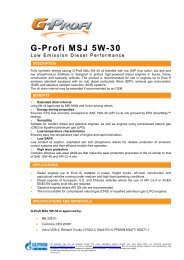 G-Profi MSJ 5W-30 - Gazpromneft Lubricants