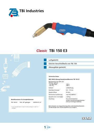 TBi 150 E3 TBi Industries