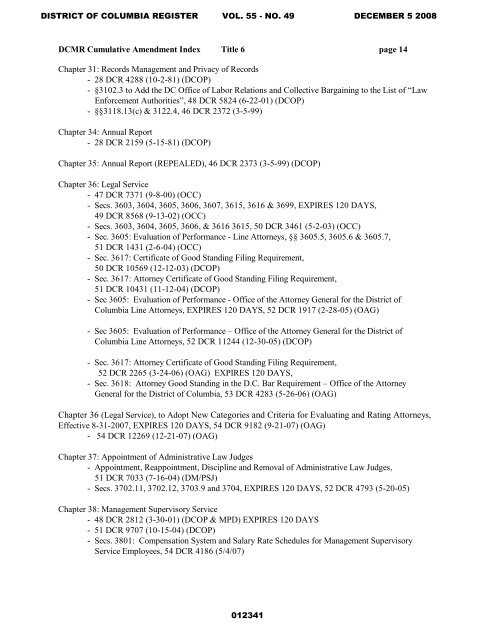 dc office of documents & administrative issuances - News Room, DC