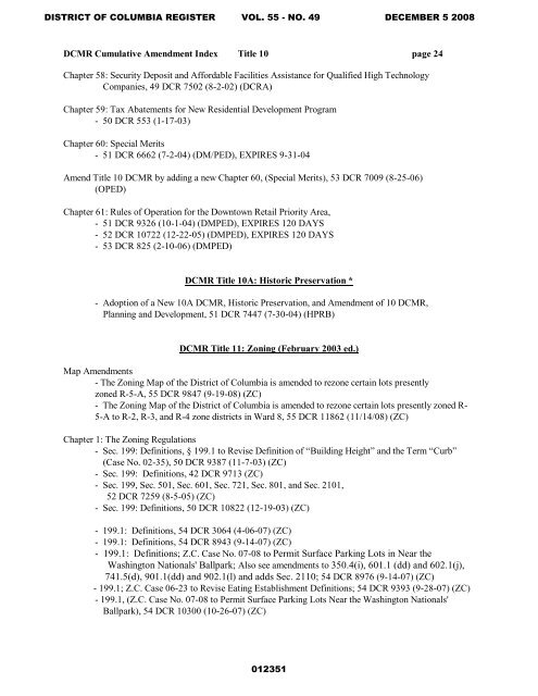 dc office of documents & administrative issuances - News Room, DC