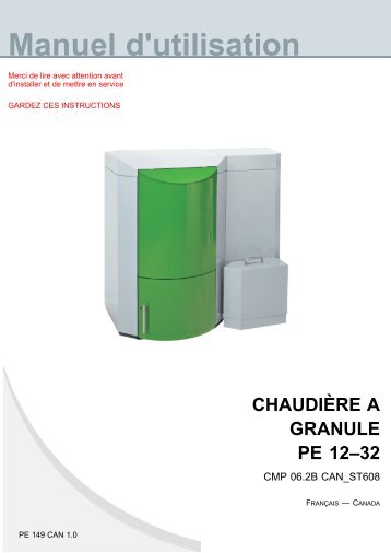 Utilisation de la Pellematic - Maine Energy Systems