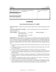 Final Clinical Study Report for CA180003 - Bristol-Myers Squibb