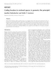 REPORT Coding location in enclosed spaces: is geometry the ...