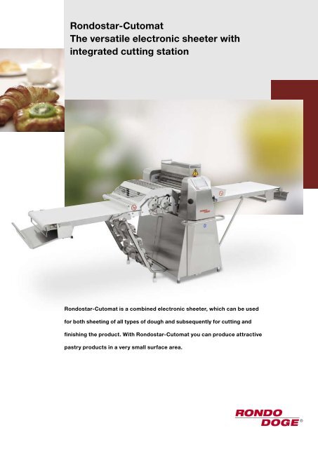 Cutomat Rondo Rondostar-Cutomat The versatile electronic sheeter with integrated ...