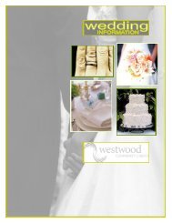 wedding information booklet - Westwood Community Church