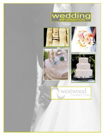 wedding information booklet - Westwood Community Church