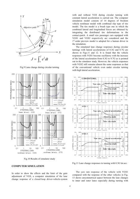 Analysis on Steering Gain and Vehicle Handling Performance with ...