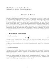 PrÃ©cession de Thomas - Laboratoire de Physique ThÃ©orique d'Orsay