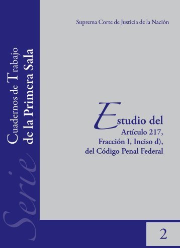 Cuadernos de trabajo - Suprema Corte de Justicia de la NaciÃ³n