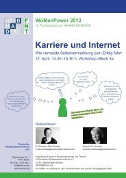 Poster zum Workshop - Deutscher Akademikerinnenbund e.V.