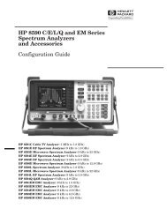 HP 8590 C/E/L/Q and EM Series Spectrum Analyzers and - TestEquity