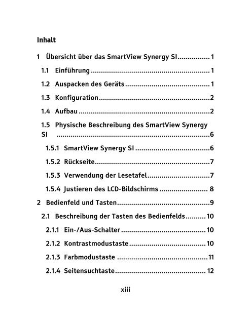 SmartView Synergy SI - Student Point