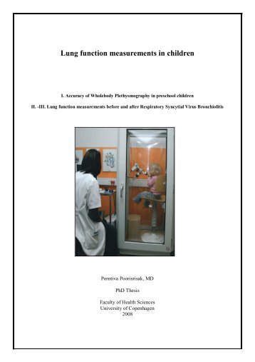 Lung function measurements in children - copsac