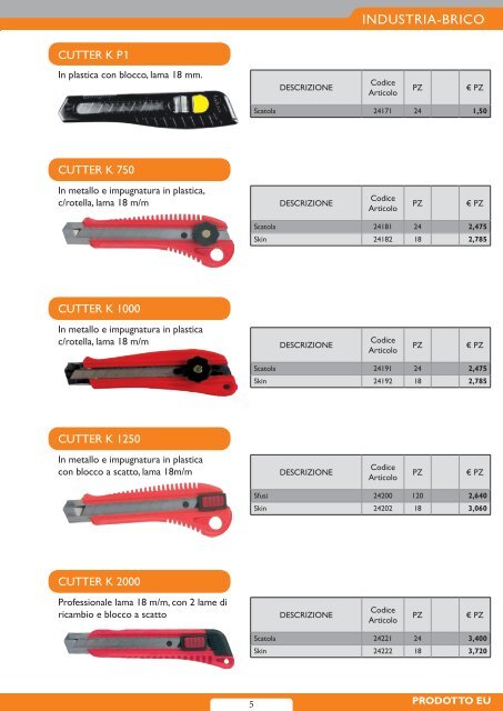 ANCO Italia S.r.l. - Catalogo Fai-da-te