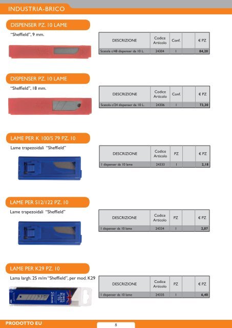 ANCO Italia S.r.l. - Catalogo Fai-da-te