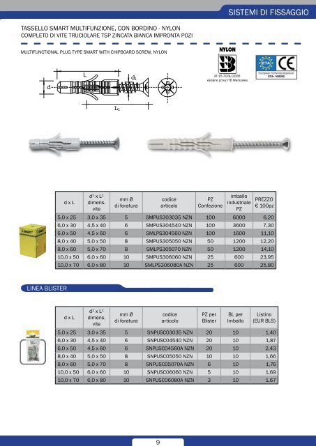 ANCO Italia S.r.l. - Catalogo Sistemi di Fissaggio