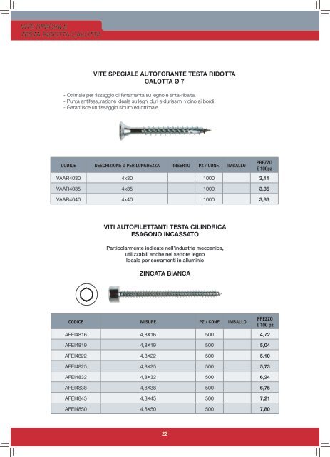 ANCO Italia S.r.l. - Catalogo Viteria