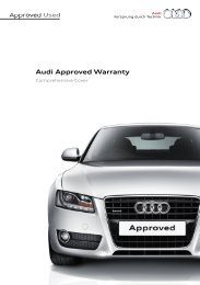 Audi Approved Warranty Handbook