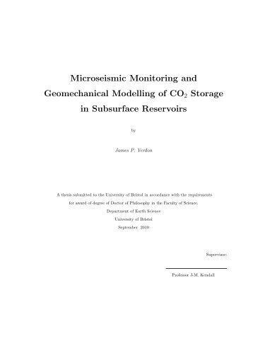 Microseismic Monitoring and Geomechanical Modelling of CO2 - bris