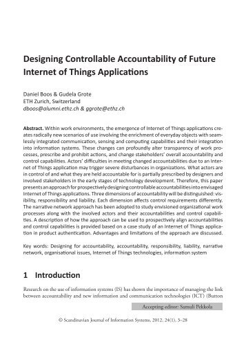 Designing Controllable Accountability of Future Internet of ... - IRIS