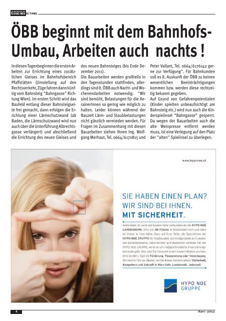 Gemeindezeitung April 2011 - PfaffstÃ¤tten