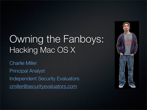 Hacking Mac OS X - Black Hat