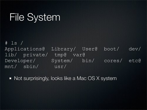 Hacking Mac OS X - Black Hat