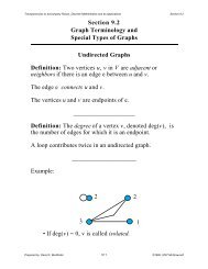 Section 9.2 Graph Terminology and Special Types of Graphs ...