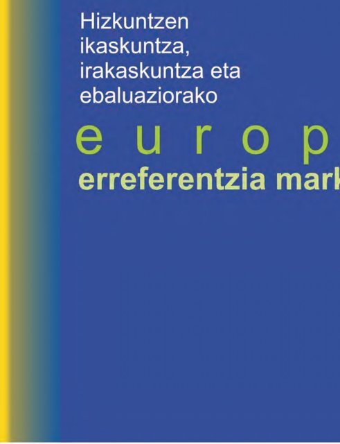 Europako Erreferentzia Markoa - HABE