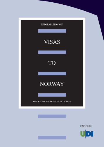 VISAS TO NORWAY - UDI