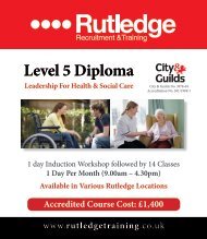 Level 5 Diploma In Leadership For Health & Social Care ... - Training