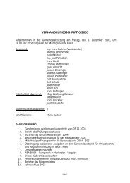 Gemeinderatssitzung 05. 12. 2003 - .PDF - Friedensgemeinde Erlauf