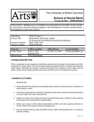 Course Outline Format - School of Social Work - University of British ...