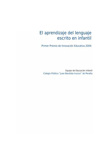 El aprendizaje del lenguaje escrito en infantil.pdf - Cerlalc