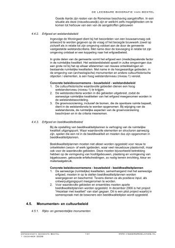 Erfgoednota 2 - Gemeente Boxtel