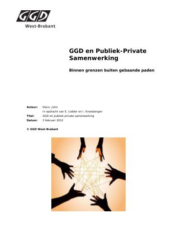 Rapport GGD en publiek-private samenwerking - GGD West-Brabant