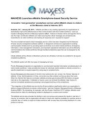 MAXXESS Launches eMobile Smartphone-based Security Service