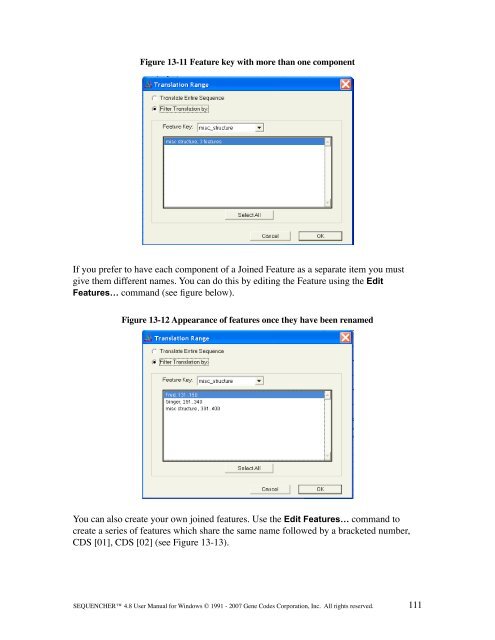 Sequencher 4.8 User Manual--PC - Bioinformatics and Biological ...