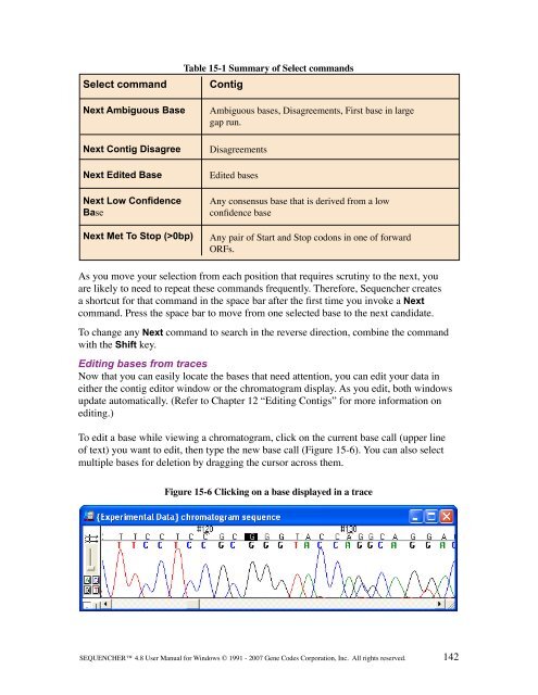 Sequencher 4.8 User Manual--PC - Bioinformatics and Biological ...