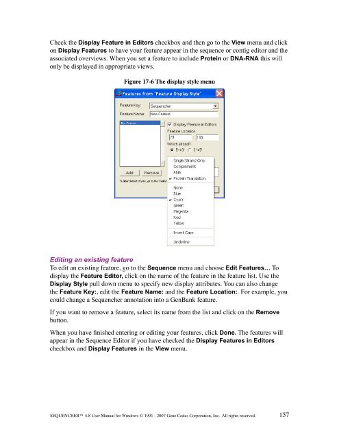 Sequencher 4.8 User Manual--PC - Bioinformatics and Biological ...