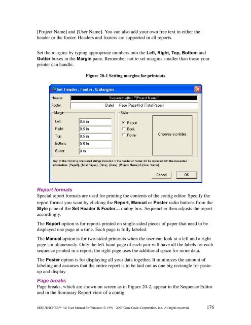 Sequencher 4.8 User Manual--PC - Bioinformatics and Biological ...