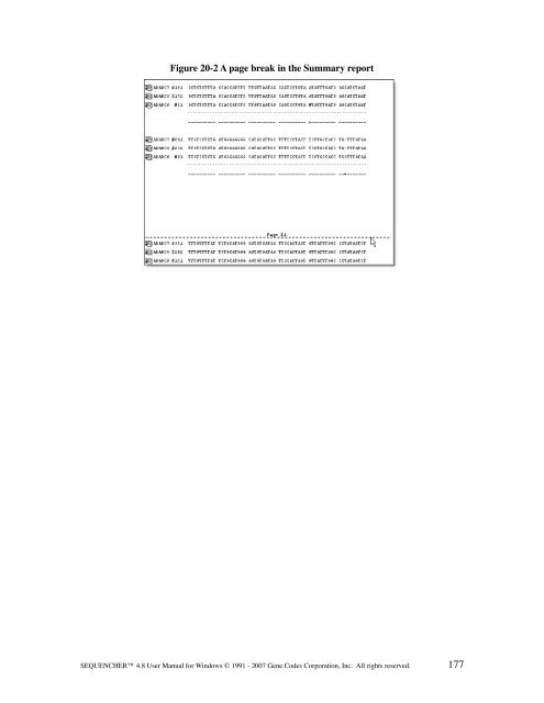 Sequencher 4.8 User Manual--PC - Bioinformatics and Biological ...