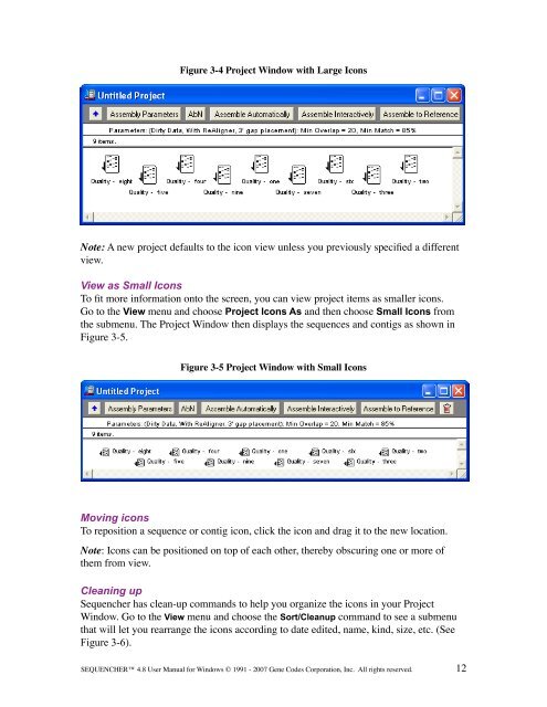 Sequencher 4.8 User Manual--PC - Bioinformatics and Biological ...