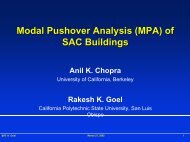 Modal Pushover Analysis (MPA) of SAC Buildings