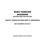 BUKU PANDUAN AKADEMIK - FTMK - UTeM