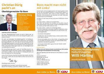 Mein Kandidatenprospekt - CDU-Kreisverband Bonn