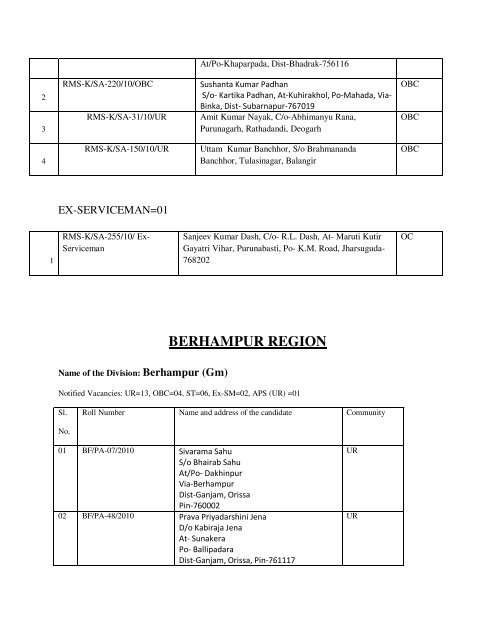 HQ REGION - India Post